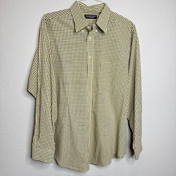 Roundtree & Yorke Mens X-Large Button Down Dress Shirt Long Sleeve - Picture 1 of 12